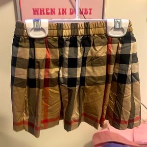 burberry plaid stripe baby girl skirt 18 months